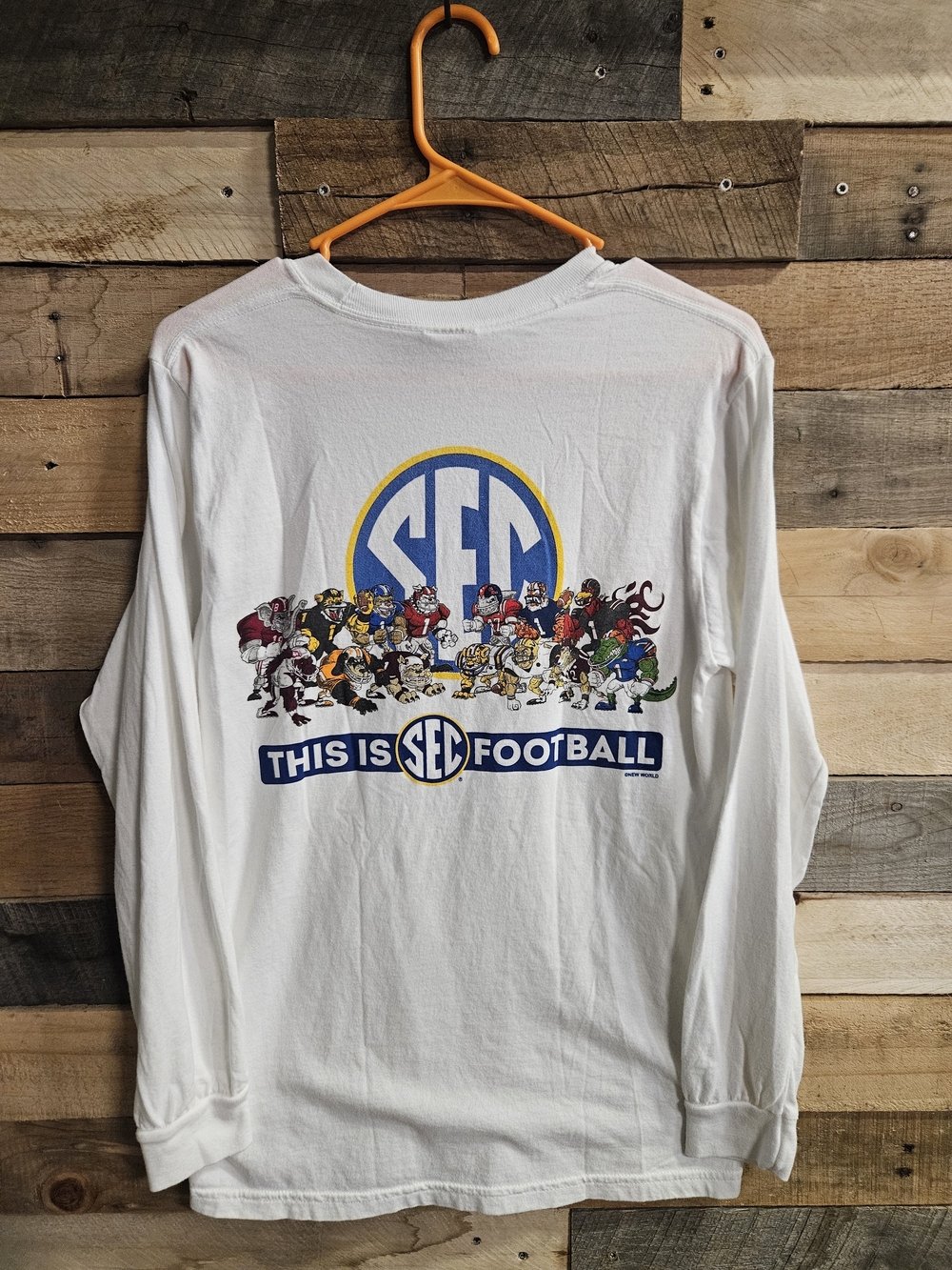Comfort Colors SEC This Is Football Long Sleeve Tee - White